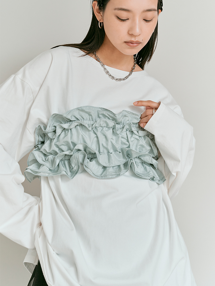 ビスチェセットロングTシャツ 全3色 | トップス,カットソー | W:Huku